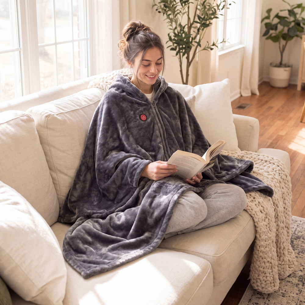 Snug Suit heated wearable blanket